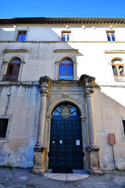 An old house in Boville Ernica a historic town in the province of Frosinone Italy