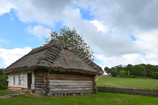 Old house from the last century in the Ukrainian village