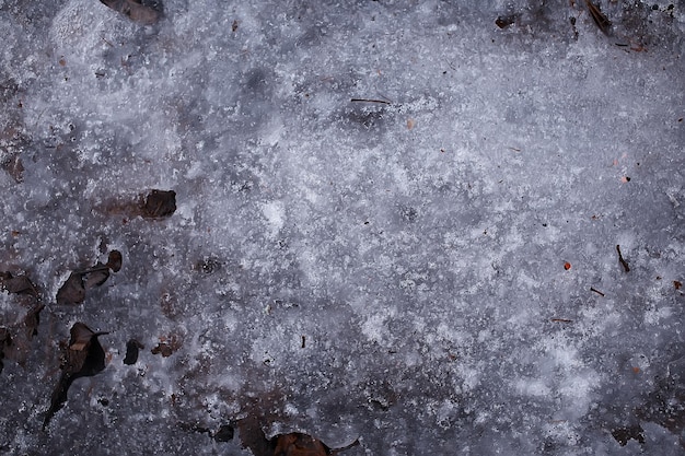 古い氷が溶ける背景/抽象的な背景テクスチャ氷