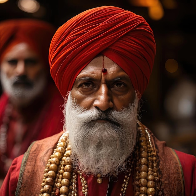 An old Indian man