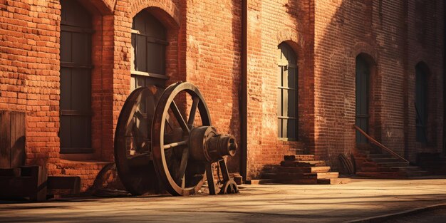 Фото Старая промышленная мельница история производства.