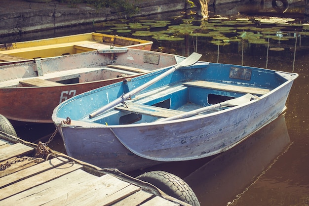 Photo old iron boat