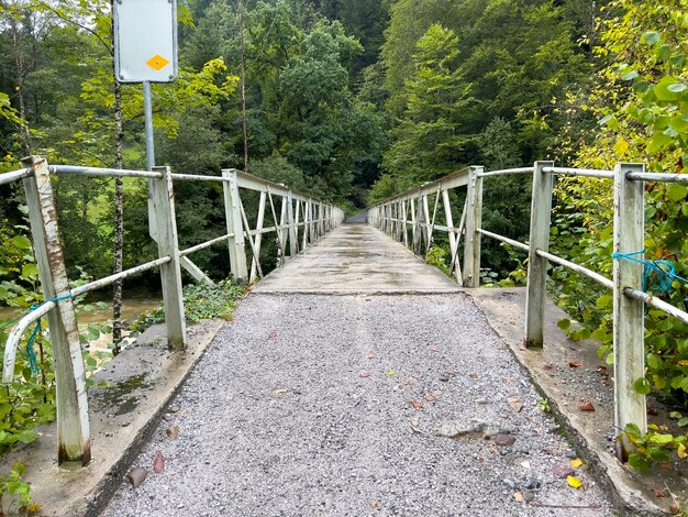 An old iron bridge in Richterswill