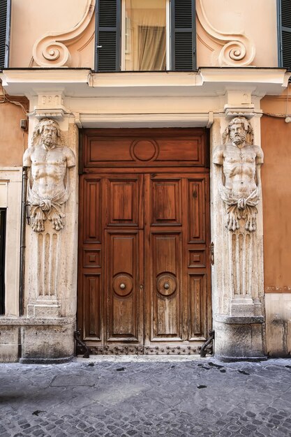 Old italian vintage door