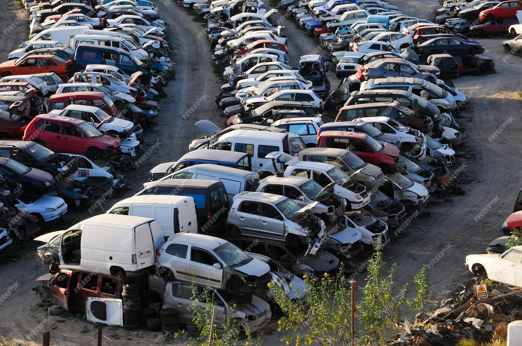 Used car junkyard