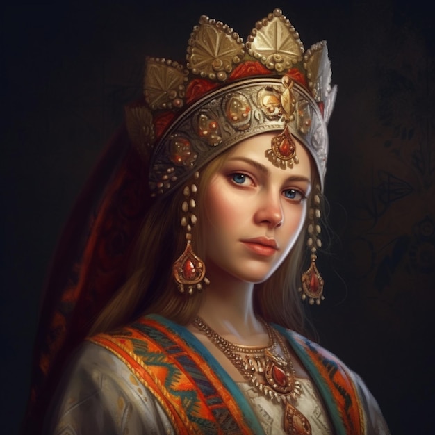 Premium AI Image | old king women