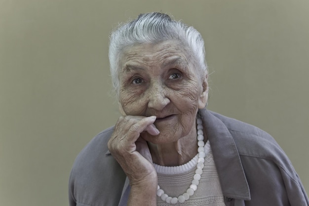 Old lady's portrait