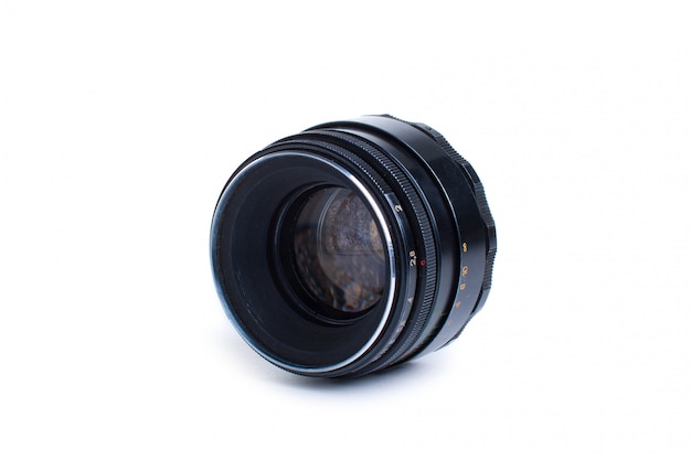 Old lens isolated