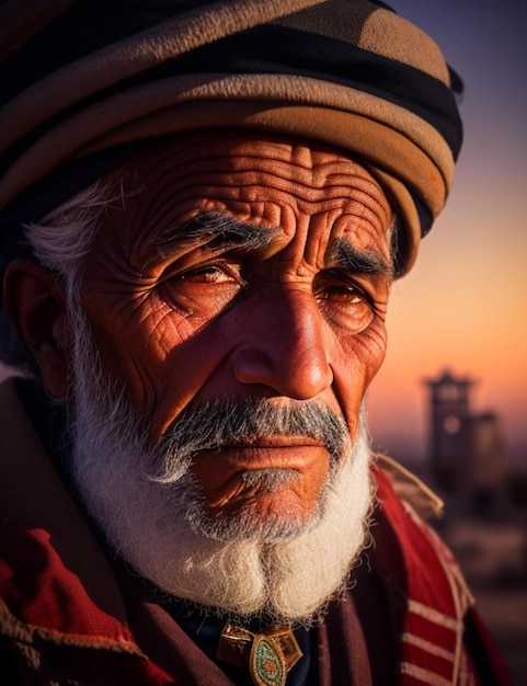 An old man from North Africa