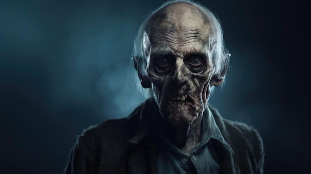 Old man is a zombie Generative AI