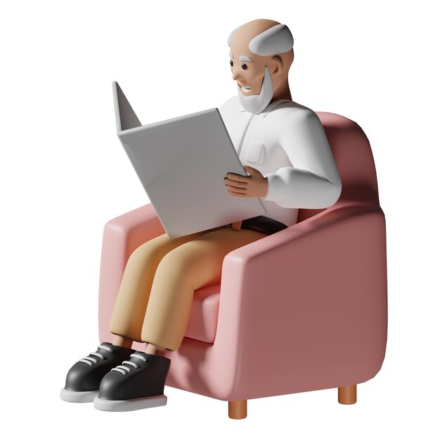 Old man reading news Human Hobby Activity