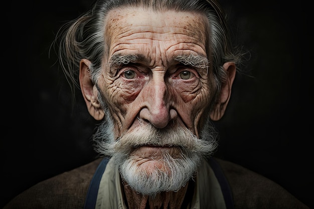 Old man stock photo