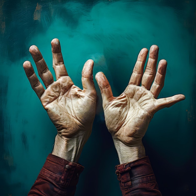 Old man wrinkled hand holding palm symbolizing aging retirement and support for elderly individuals