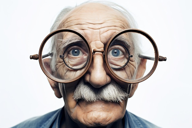 Old Man39s Glasses Isolated on transparent background