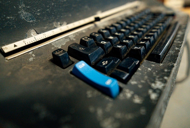 old manual and electric typewriter with problems