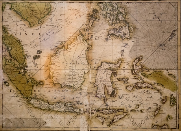 Old map of Borneo