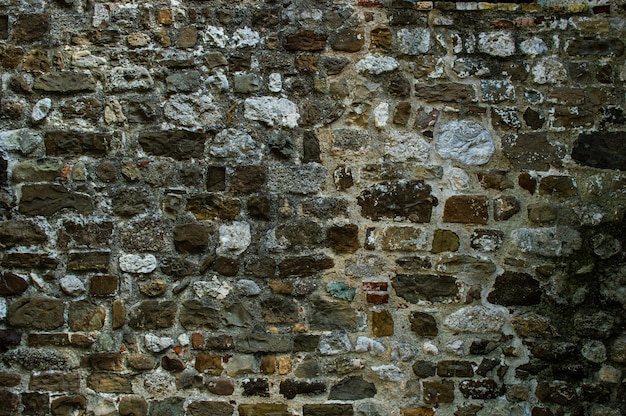 Old masonry made of rough stone