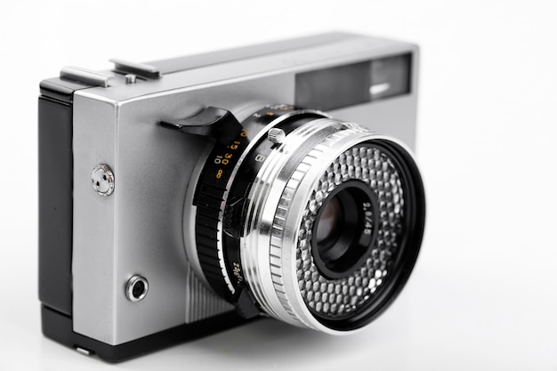 Photo old mechanical photo camera