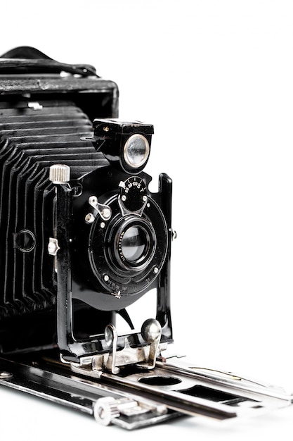 Old mechanical photo camera