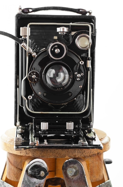 Old mechanical photo camera