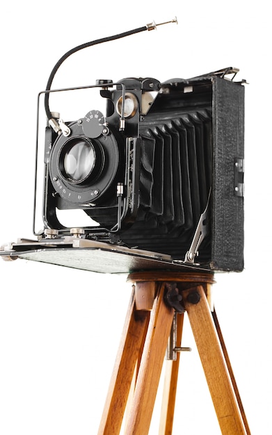 Old mechanical photo camera