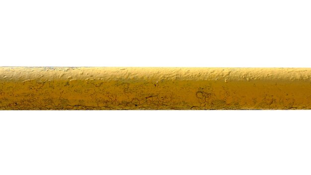 Old metal pipe isolated on white background