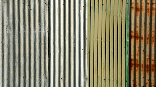 Old metal sheet roof texture. 