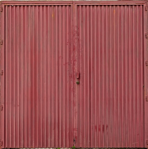 Old metal ship gate in a rural town