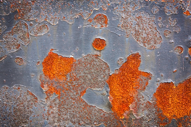 Old metal surface with cracked paint