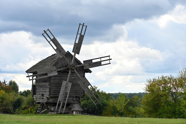 Old mill on the outskirts of the village