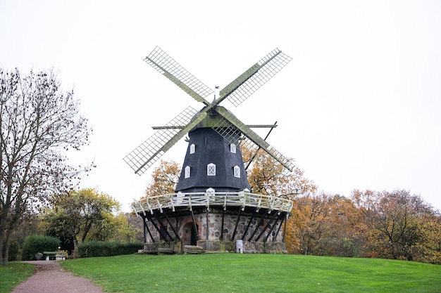 Old mill in a Sweden park Malmo