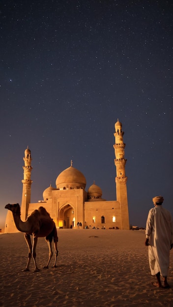 old mosque in the desert