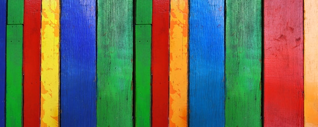 Old multicolor wood boards