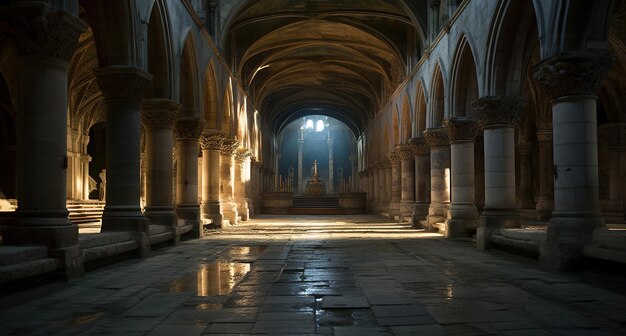 Photo an old mysterious crypt