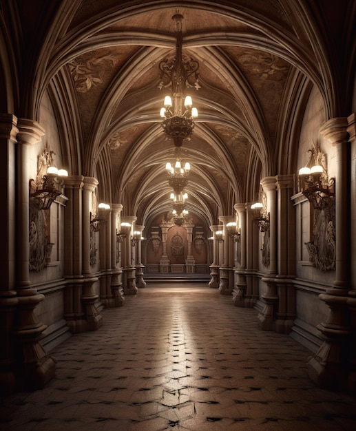 Photo an old mysterious crypt