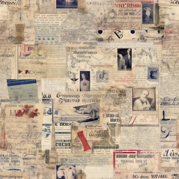 old newspaper pattern background