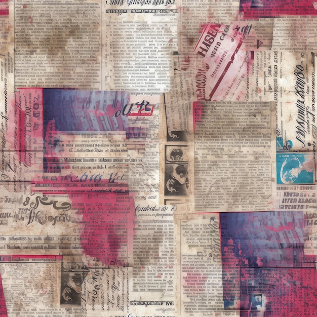 old newspaper pattern background