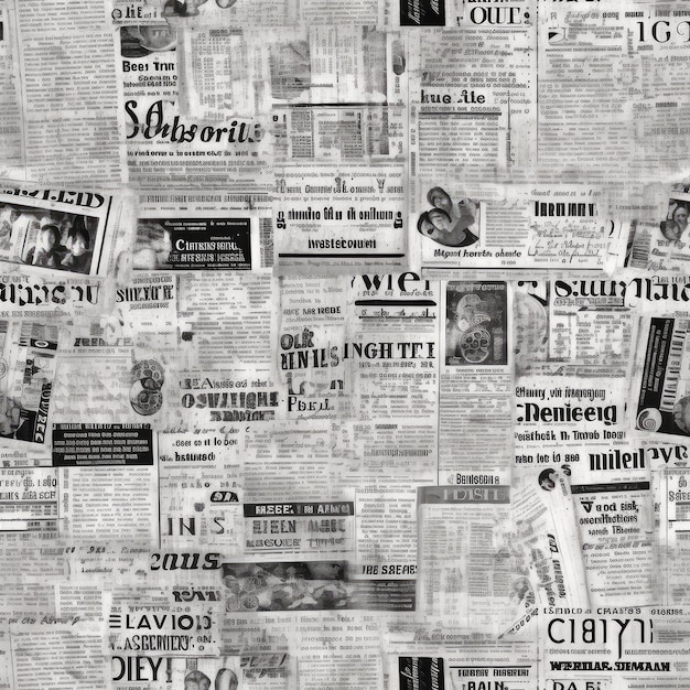 old newspaper pattern background