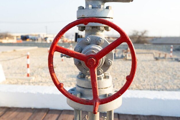 Old oil pump oil field in the outskirts of Manama city Bahrain