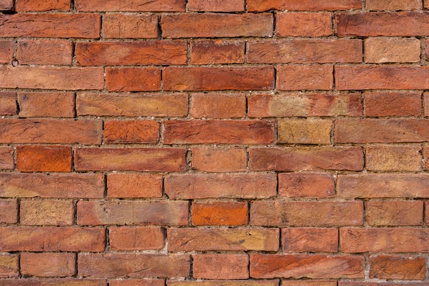 Old orange brick wall background