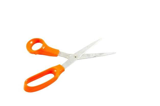 Old orange scissor