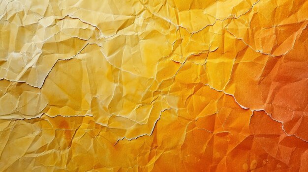 Photo old orange and yellow background paper texture panoramic format