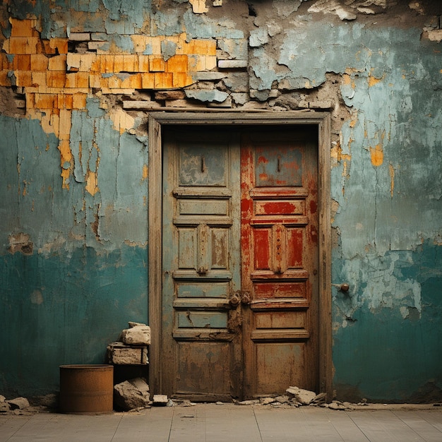 Old Painted Door