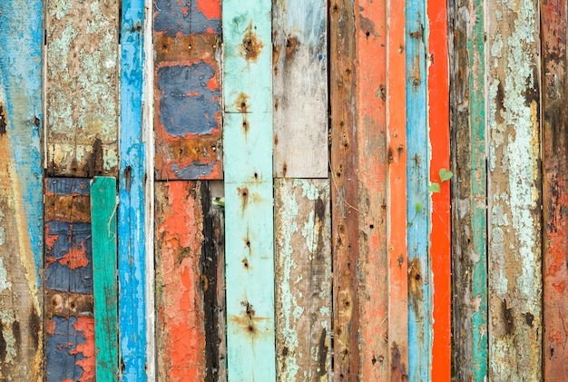 Old painted wood