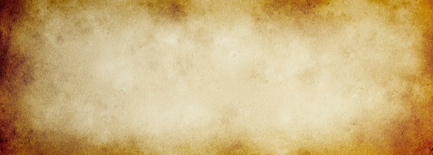 Old paper banner background in spots and streaks for design with space for text