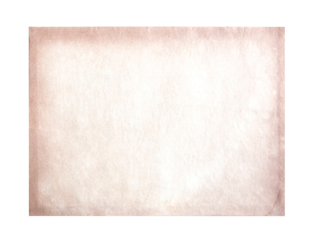 Old paper isolated on white background