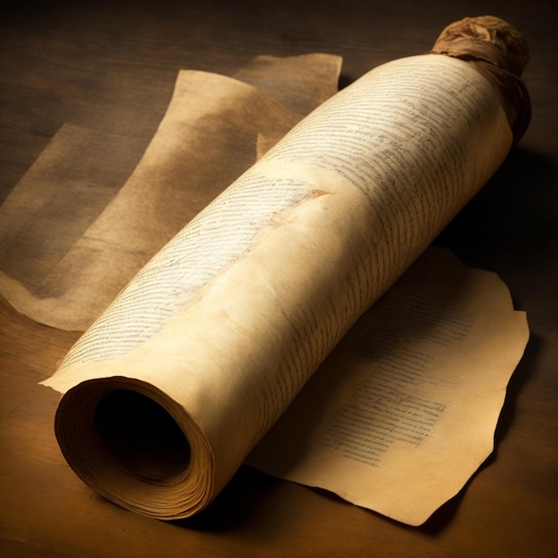 old paper or parchment scroll