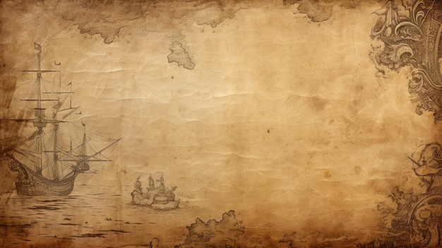 Old paper texture background pirate style