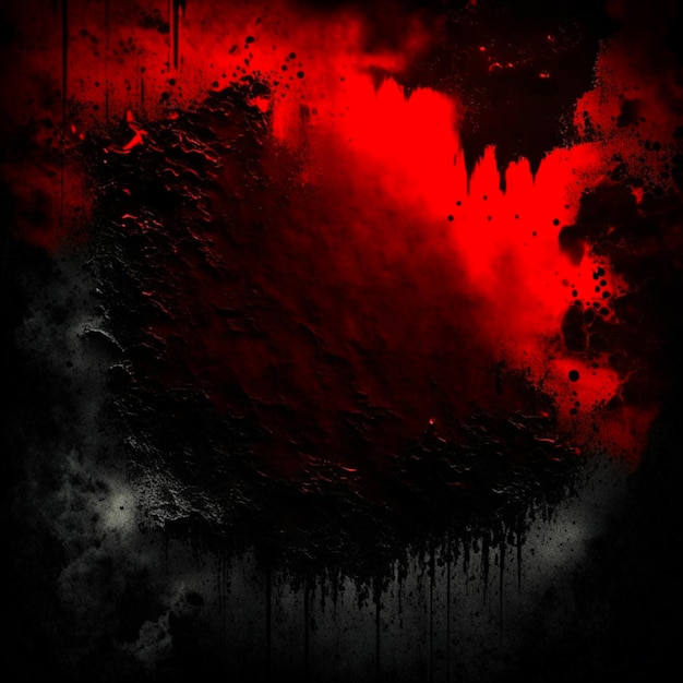 Premium AI Image | Old paper texture black and blood red background