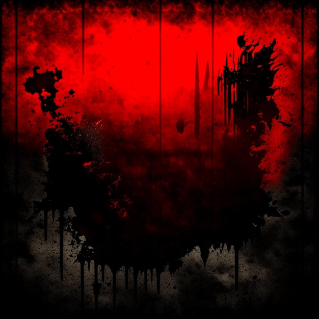 Premium AI Image | Old paper texture black and blood red background